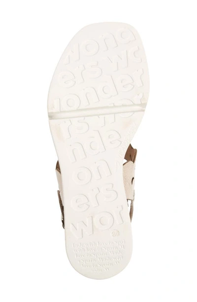 Shop Wonders Platform Slingback Sandal In Glow Platino