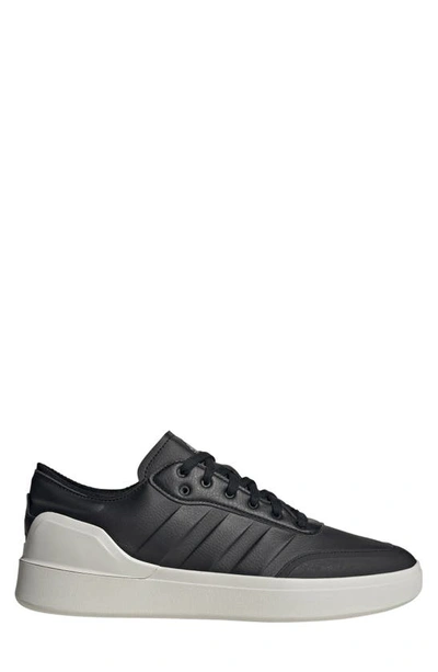  adidas Men's Court Revival Tennis Shoe, Black/Black/Grey One,  3.5