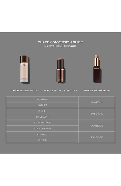 Shop Tom Ford Traceless Soft Matte Concealer In 1w0 Ecru