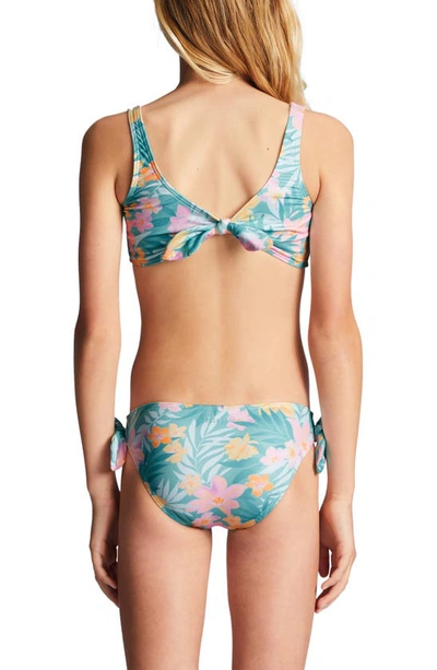 Shop Billabong Kids' Mermaid Feels Two-piece Swimsuit In Light Lagoon