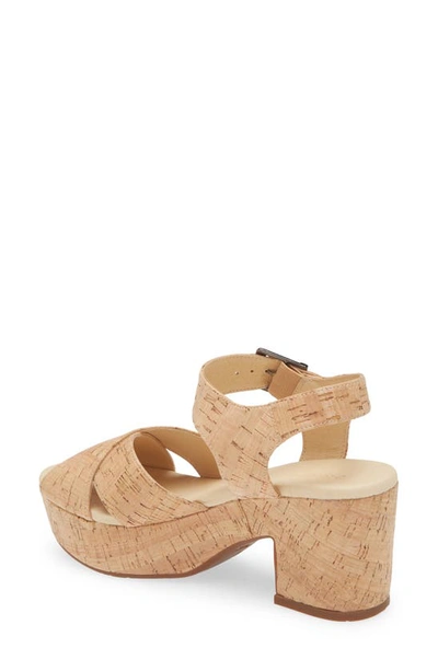 Chocolat Blu Cork Platform Sandal In Cork