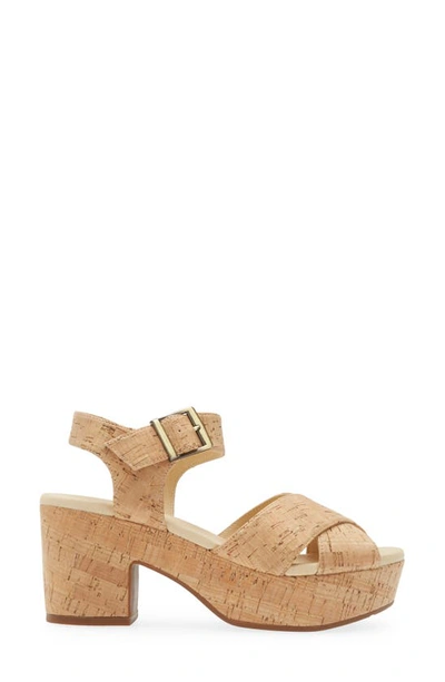Chocolat Blu Cork Platform Sandal In Cork