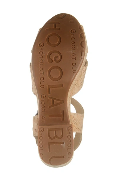 Chocolat Blu Cork Platform Sandal In Cork