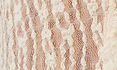 Astr Lace Front Tie Bed Jacket In Cream