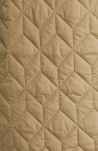 Ilse Jacobsen Isle Jacobsen Long Quilted Jacket In Sage