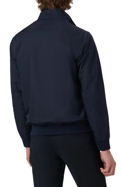 Shop Bugatchi Reversible Bomber Jacket In Navy