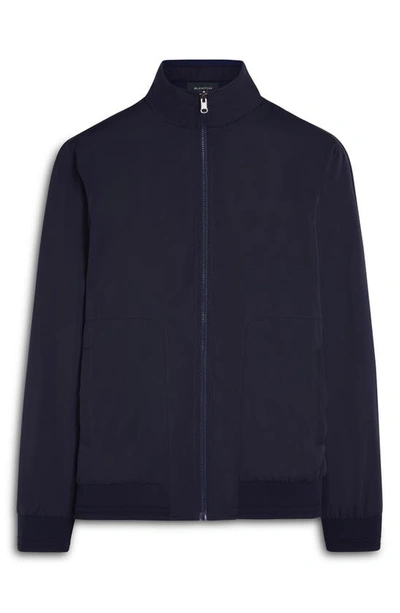 Shop Bugatchi Reversible Bomber Jacket In Navy