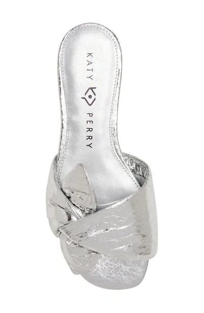 Shop Katy Perry The Halie Bow Sandal In Silver