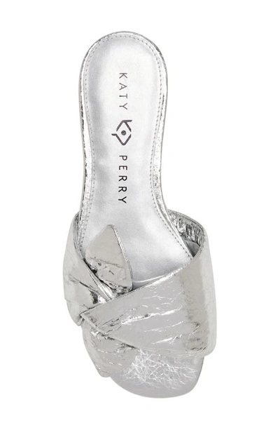 Katy Perry The Halie Bow Sandal In Silver
