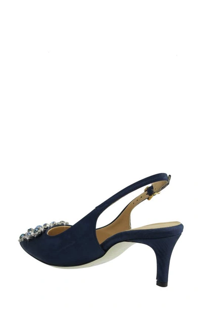Shop Ron White Queenie Pointed Toe Pump In French Navy