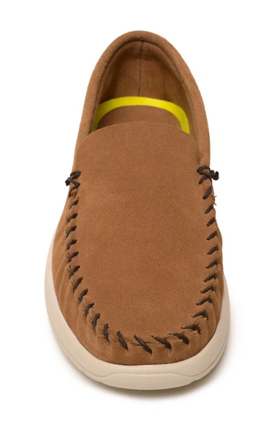 Shop Minnetonka Discover Classic Water Resistant Loafer In Dusty Brown