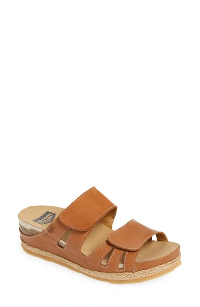 Shop On Foot Cynara Slide Sandal In Cuero Tan