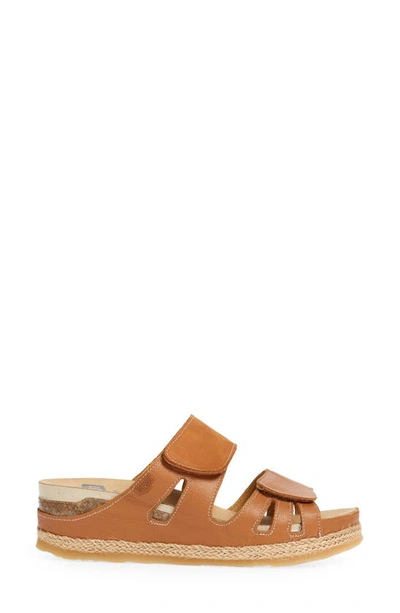 Shop On Foot Cynara Slide Sandal In Cuero Tan
