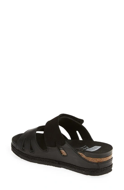 Shop On Foot Cynara Slide Sandal In Negre Black