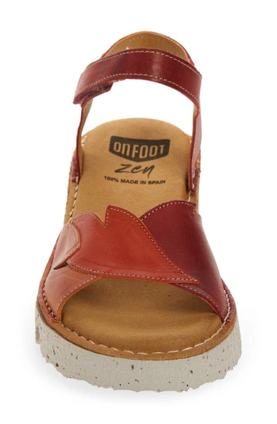 On Foot Catalina Sandal In Oxido Rust Combo