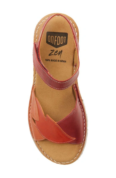 On Foot Catalina Sandal In Oxido Rust Combo