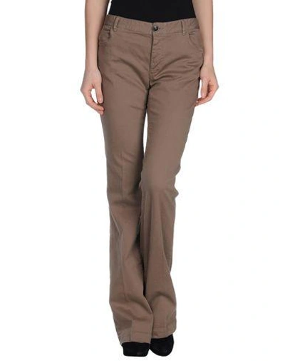 Shop Mauro Grifoni Casual Pants In Dove Grey