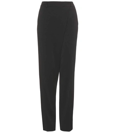 Victoria Beckham Crepe Trousers In Llack