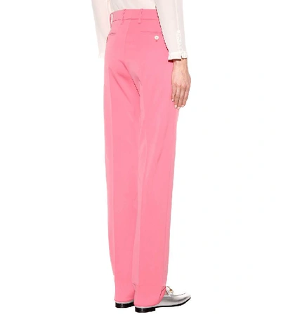 Shop Gucci Wool And Silk Trousers