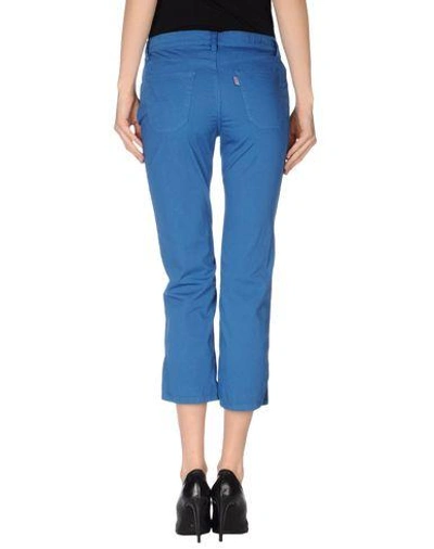 Shop Jeckerson Cropped Pants & Culottes In Azure