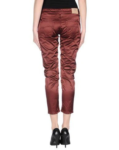 Shop Pt0w Casual Pants In Maroon