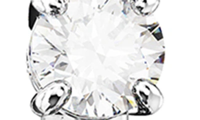 Swarovski Matrix Crystal Inside Out Hoop Earrings In Silver
