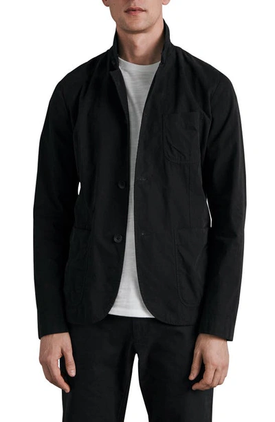 Shop Rag & Bone Prospect Peached Cotton Jacket In Black