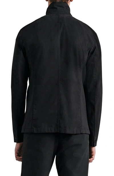 Rag & Bone Prospect Peached Cotton Jacket In Black