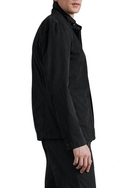 Rag & Bone Prospect Peached Cotton Jacket In Black