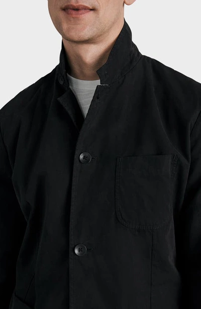 Rag & Bone Prospect Peached Cotton Jacket In Black