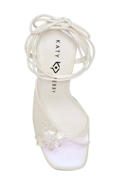 Shop Katy Perry The Vivvian Flower Sandal In Optic White