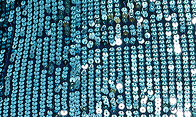 Dress The Population Iris Sequin Gown In Ice Blue Multi