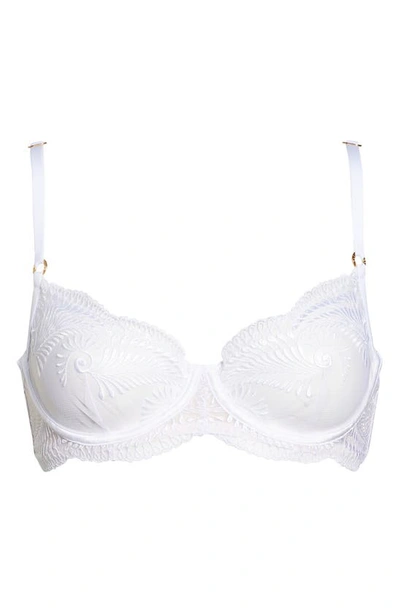 Shop Bluebella Rafaela Embroidered Mesh Underwire Bra In White