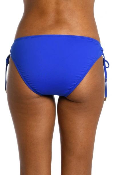 La Blanca Island Goddess Adjustable Hipster Bikini Bottoms Women's Swimsuit In Sapphire