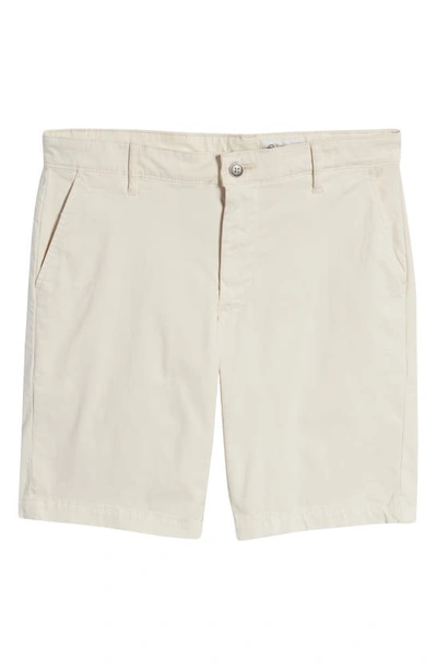 Shop Ag Griffin Stretch Cotton Shorts In Silent Smoke