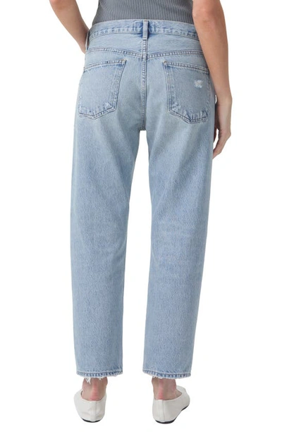 Shop Agolde Parker High Waist Crop Relaxed Straight Leg Jeans In Swapmeet