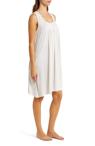 Shop Papinelle Pleated Chemise In Ecru