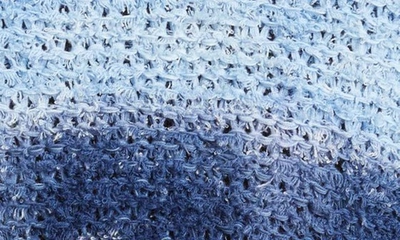 Shop Isabel Marant Henley Tie Dye Cotton Blend Sweater In Blue/ Purple Bupu