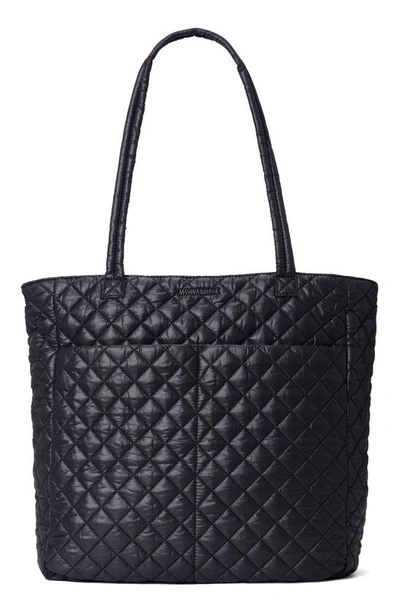 Mz Wallace Large Metro Quatro Quilted Nylon Tote In Black