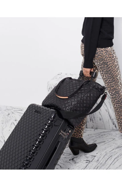 Mz Wallace Large Metro Quatro Quilted Nylon Tote In Black