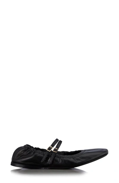 Shop Frame Le Sunset Mary Jane Ballet Flat In Noir