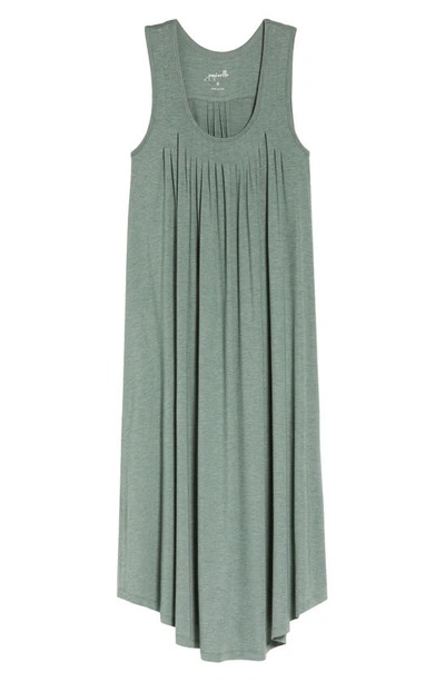 Shop Papinelle Pleated Nightgown In Moss