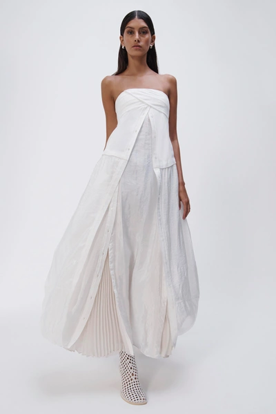 Shop Jonathan Simkhai Ala Parachute Dress In White