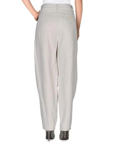 Shop High Casual Pants In Light Grey