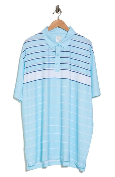 Shop Callaway Golf ® Engineered Stripe Polo In Santorini Blue