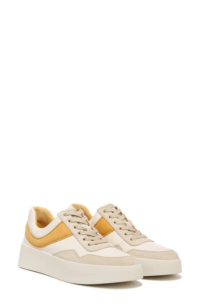 Shop Vince Warren Court Sneaker In Papaya Yellow