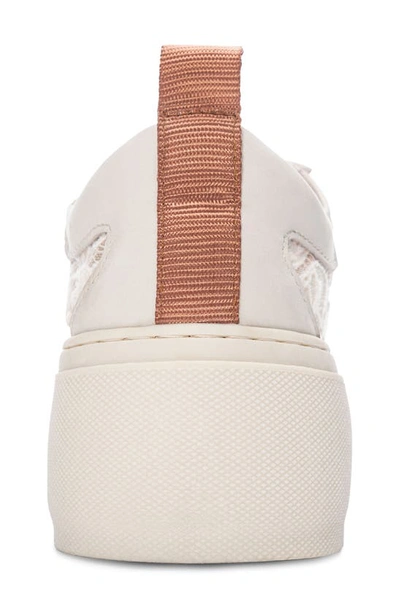 42 Gold Glee Lace Platform Sneaker In Cream
