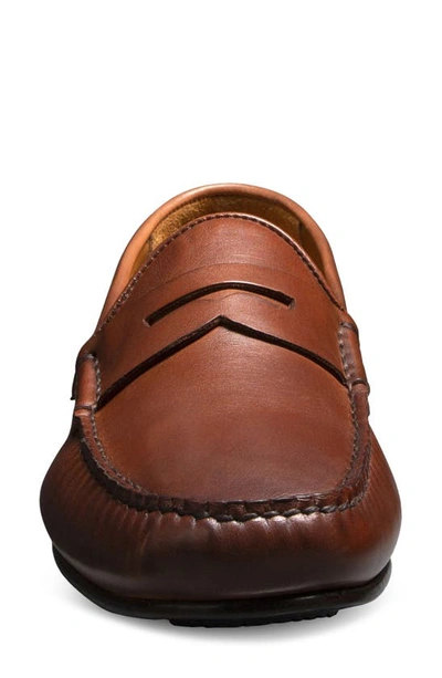 Allen Edmonds Super Moc Toe Penny Loafer In Dark Chili
