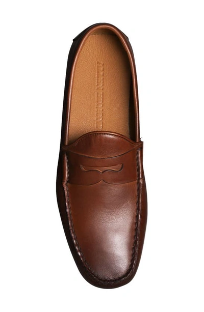 Shop Allen Edmonds Supersport Moc Toe Penny Loafer In Dark Chili