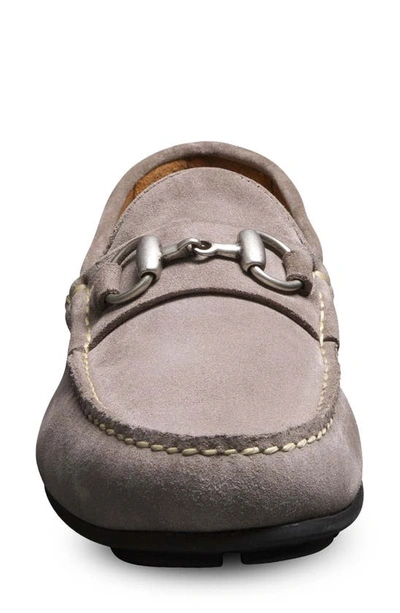 Shop Allen Edmonds Sebastian Bit Loafer In Pewter Suede